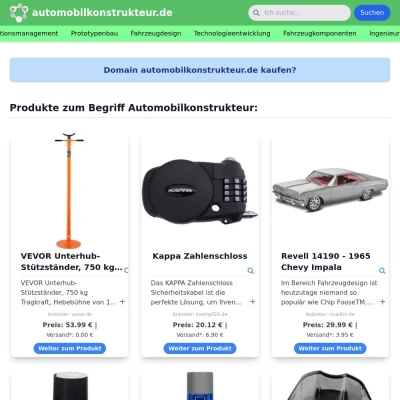 Screenshot automobilkonstrukteur.de