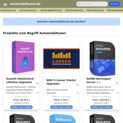 Screenshot automobiltuner.de