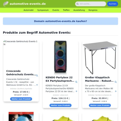 Screenshot automotive-events.de