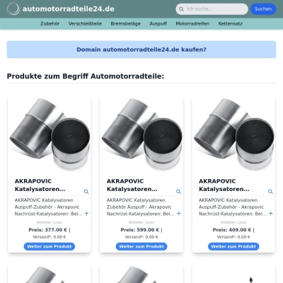 Screenshot automotorradteile24.de