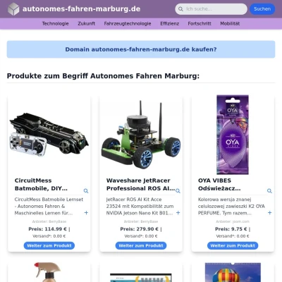 Screenshot autonomes-fahren-marburg.de
