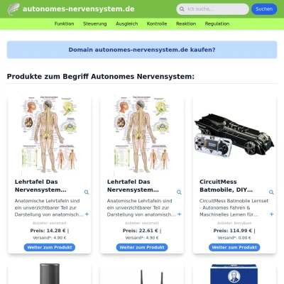 Screenshot autonomes-nervensystem.de