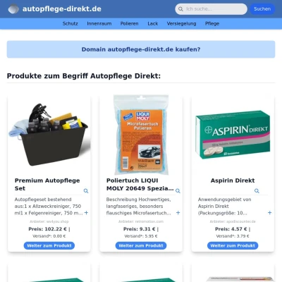 Screenshot autopflege-direkt.de