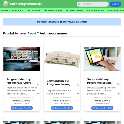 Screenshot autoprogramme.de