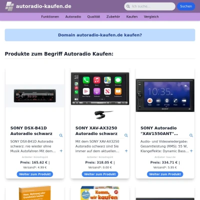 Screenshot autoradio-kaufen.de