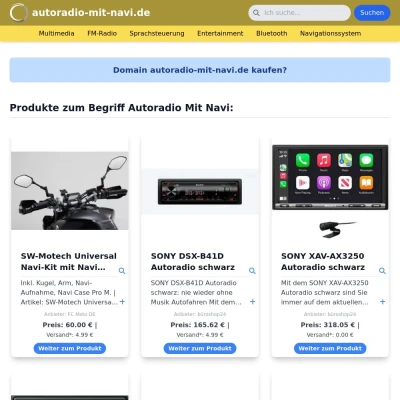 Screenshot autoradio-mit-navi.de