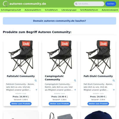 Screenshot autoren-community.de
