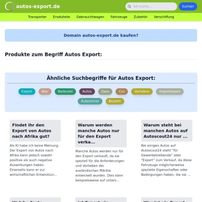 Screenshot autos-export.de