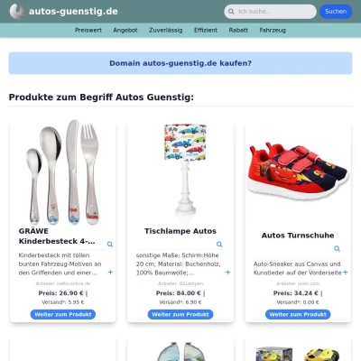 Screenshot autos-guenstig.de