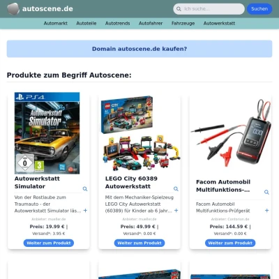 Screenshot autoscene.de