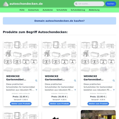 Screenshot autoschondecken.de