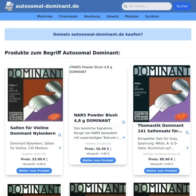 Screenshot autosomal-dominant.de