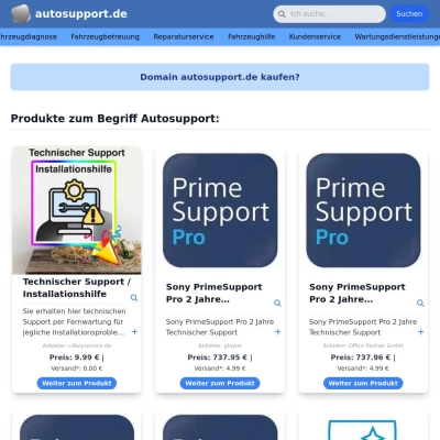 Screenshot autosupport.de