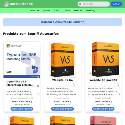Screenshot autosurfer.de