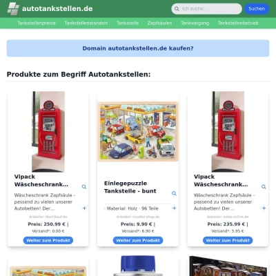 Screenshot autotankstellen.de