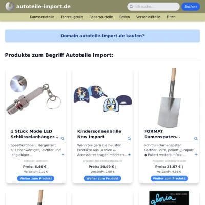 Screenshot autoteile-import.de