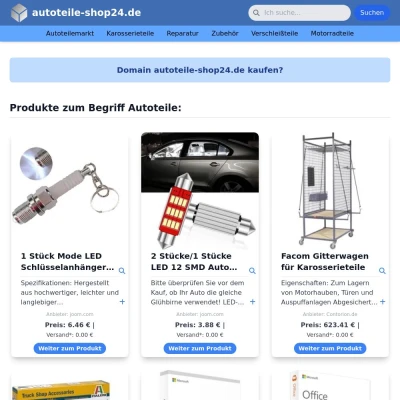 Screenshot autoteile-shop24.de