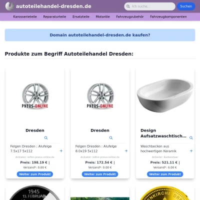 Screenshot autoteilehandel-dresden.de