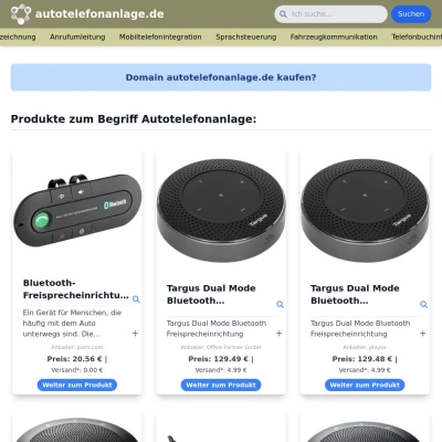 Screenshot autotelefonanlage.de