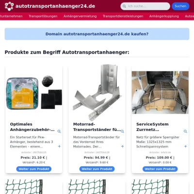 Screenshot autotransportanhaenger24.de