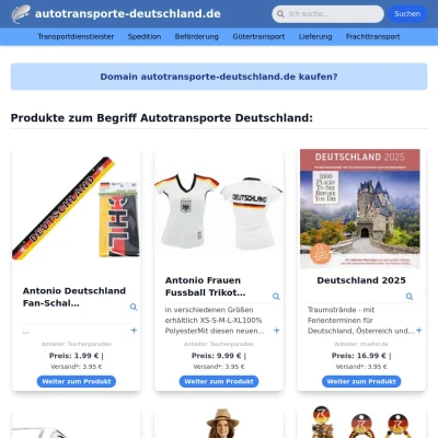 Screenshot autotransporte-deutschland.de