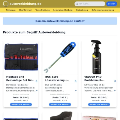 Screenshot autoverkleidung.de