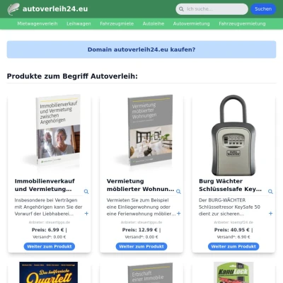 Screenshot autoverleih24.eu