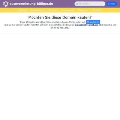 Screenshot autovermietung-billiger.de