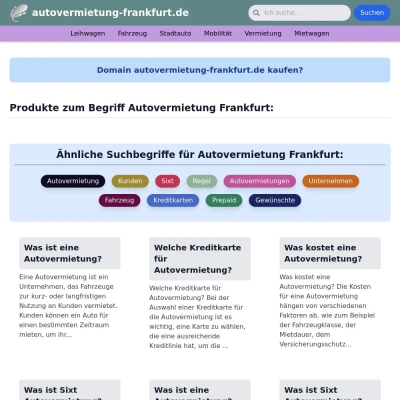 Screenshot autovermietung-frankfurt.de