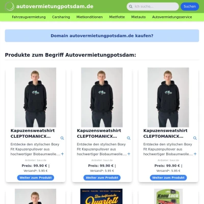 Screenshot autovermietungpotsdam.de