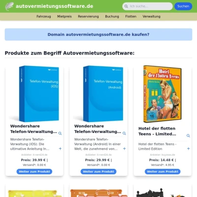 Screenshot autovermietungssoftware.de