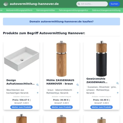 Screenshot autovermittlung-hannover.de