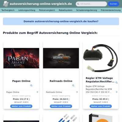 Screenshot autoversicherung-online-vergleich.de