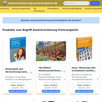 Screenshot autoversicherung-preisvergleich.de