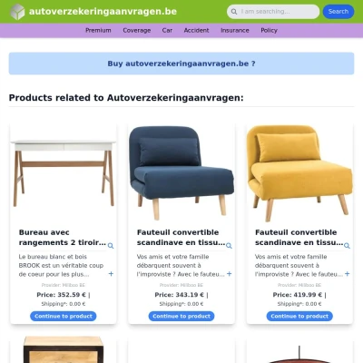 Screenshot autoverzekeringaanvragen.be