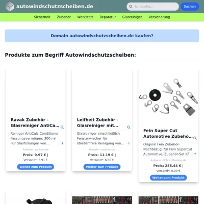 Screenshot autowindschutzscheiben.de