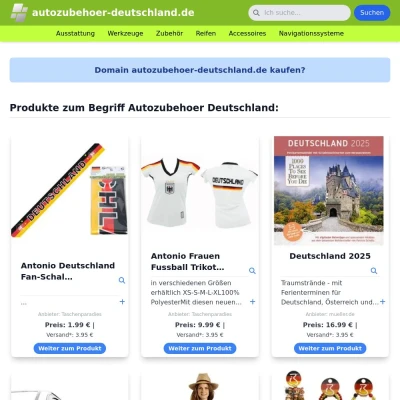 Screenshot autozubehoer-deutschland.de