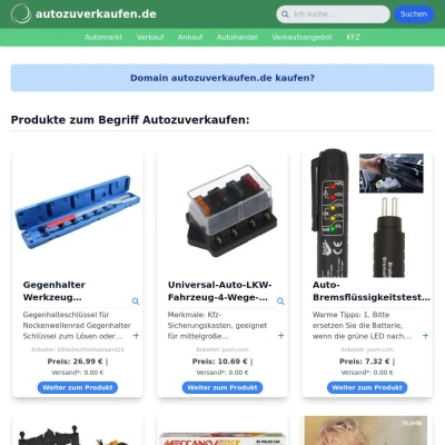 Screenshot autozuverkaufen.de