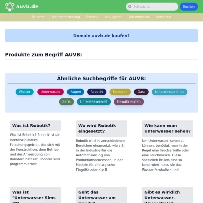 Screenshot auvb.de