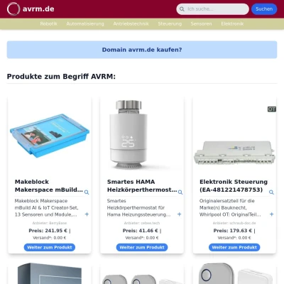 Screenshot avrm.de