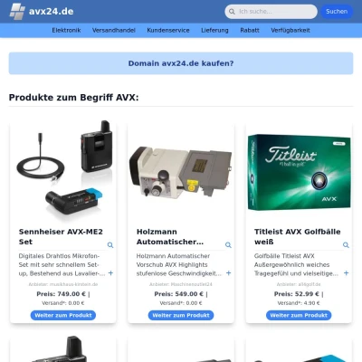 Screenshot avx24.de