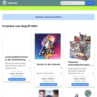 Screenshot aw9.de