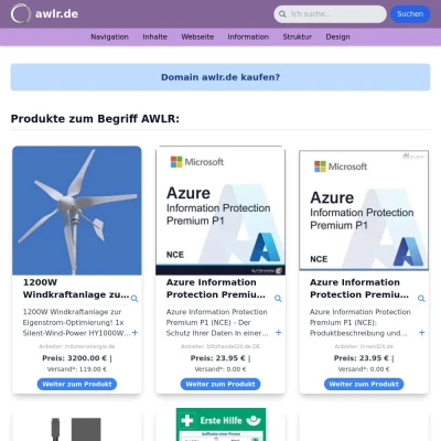 Screenshot awlr.de