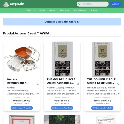 Screenshot awpa.de
