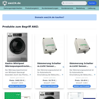 Screenshot awz24.de