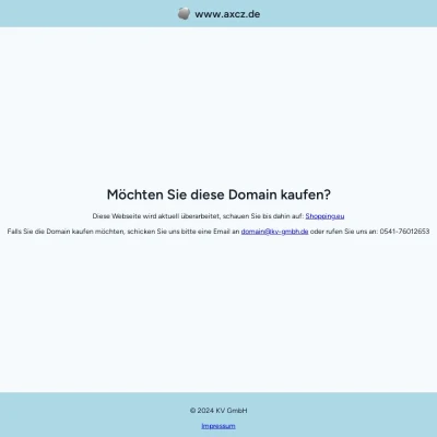 Screenshot axcz.de