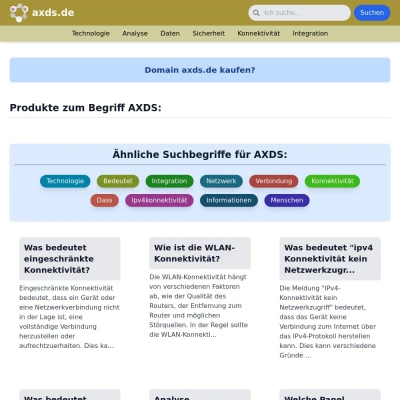 Screenshot axds.de