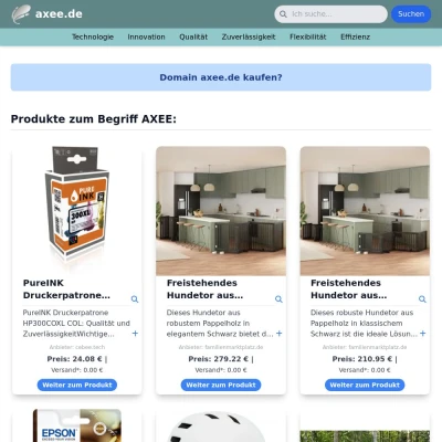 Screenshot axee.de