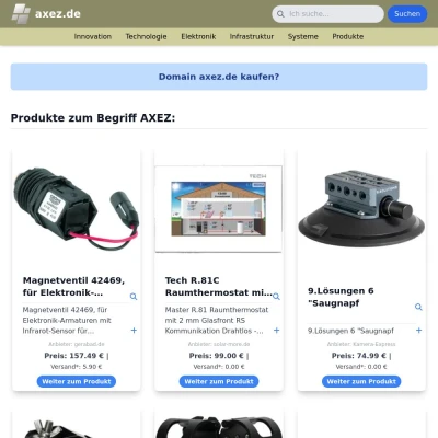 Screenshot axez.de