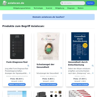 Screenshot axialscan.de